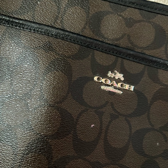 Coach brown and black cross body purse - Picture 2 of 4